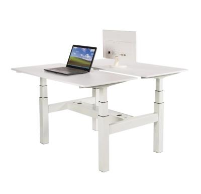 China Table (Height) Computer PC Gaming Desk Adjustable Steps Double Adjust Form Height Adjustable Electric Sit Standing Desk for sale