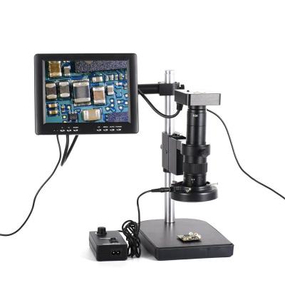 China USB 60 LED Microscope CCD Camera 21MP Industrial Microscope Camera USB 180X C-mount Zoom Light HDMI-Compatible with 8