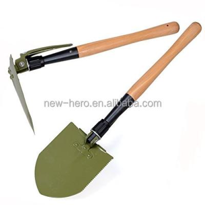 China Military shovel folding shovel and pick, multi purpose for camping, hiking, backpacking, gardening for sale