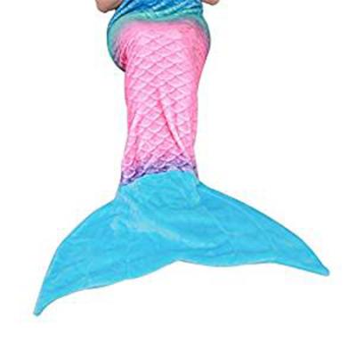 China Anti-pilling for Kids Teens Adults Mermaid Tail Blanket Soft Plush Flannel Fleece All Seasons Sleep Blanket for sale