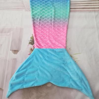 China Hot Selling Anti-pilling Multi Colors Scale Mermaid Tail Cover for sale