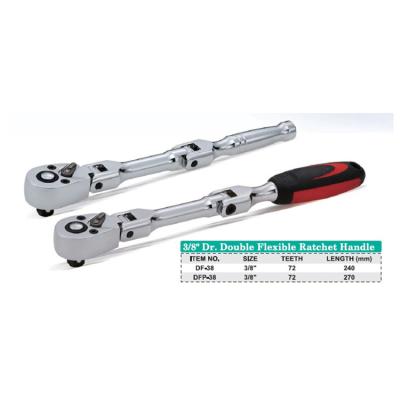 China ALLOY 3/8 double flexible ratchet handle for sale