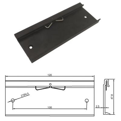 China Electrical Appliances Industrial Aluminum Alloy 120 Radiator Rail Loop Solid State Relay Wide Rail Loop for sale