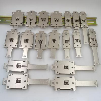 China C35C45 rail installation clip on 35mm DIN rail 35mm rail clip for fixing solid state relay holder for sale