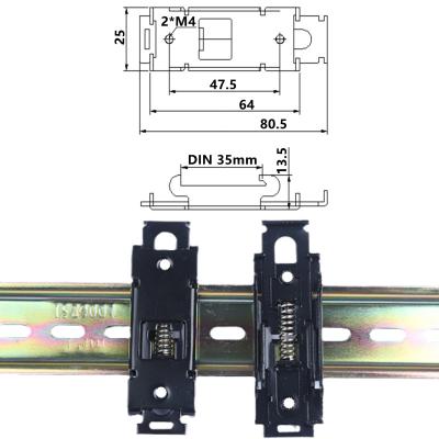 China Paste CLIP 35MM WIDTH FOR Solid State Relay Din Rail Bracket Clip Spring Clip Type Guide Rail Installation for sale