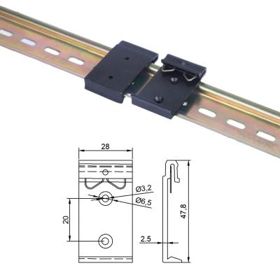 China Installed on 35mm DIN rail clip DIN35mm rail quick buckle guide rail clip installation repair clip for sale