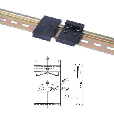 China Installed on 35mm DIN Guide Rail Quick Buckle DIN Rail Installation Guide Clip35mm Din Rail Repair Clip for sale