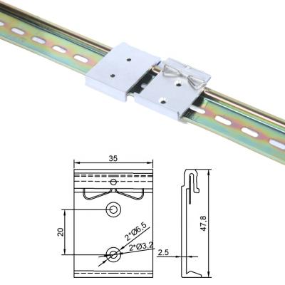 China Installed on 35mm DIN rail guide rail clip DIN35mm guide rail buckle installation din rail bracket repair clip for sale