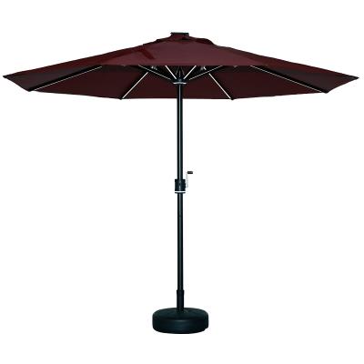 China Modern Wholesale Solar Panel 10 Feet Garden 10ft Outdoor Patio Furniture Umbrella for sale