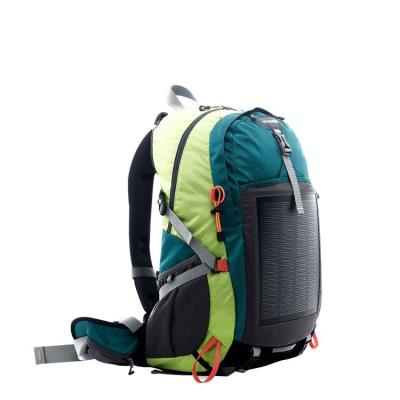 China OEM printed men's unisex fashion shoulder bag charger backpack with solar panel 710*300*180mm for sale