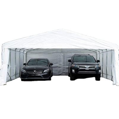 China Waterproof UV-Resistance New Design Shade Sail Metal Parking Lot Flame Retardant Shades With Vents For 2 Car Parking for sale