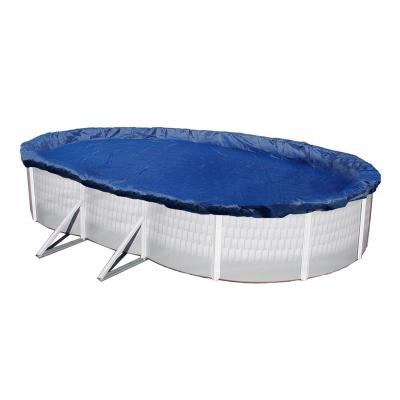 China Round Oval Swimming Pool Cover Winter Cover With PE Cloth 21' for sale