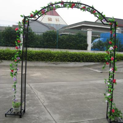 China Popular Easily Assembled Metal Wrought Iron Decorative Pergola for sale