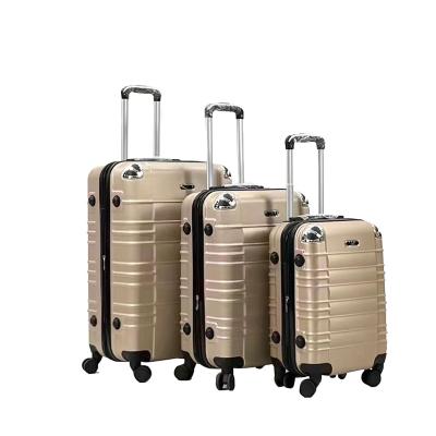 China Long Distance Travel 3 Piece Luggage Set Luggage Sets Expandable Suitcase Double Rolls Hard Shell Luggage Sets for sale