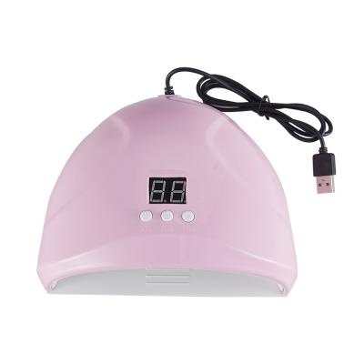 China Small Convenient Nail Polish Lamp Automatic Sensor Manicure Tools Sun mini1 Uv/led Nail Lamp Pink for sale