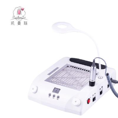 China Remove Dust 35000 RPM Hand Pillow Beauty Salon New Products 6-in-1 Nail Dust Collector Nail Drill and Quick Dry Nail Lamp Machine for sale