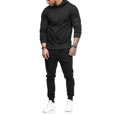 China Men Hooded Sweater Suit New Style Zipper Cardigan Sports Sweatsuit Two Piece Sweater Suit Wholesale Hooded Casual Fitness Breathable Sports Pants for sale