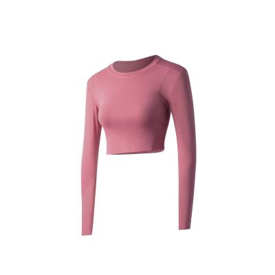 China Breathable yoga clothes quick-drying clothes knitted wicking clothes women's fitness seamless moisture sports suit for sale