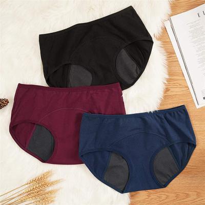 China Customized High Quality Panties Antibacterial Wholesale Leakproof Design Low Rise Cotton Panties Period Panties for sale