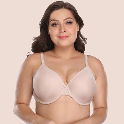 China 2021 QUICK DRY new plus size underwear European and American thin bra silk oversized bra for sale