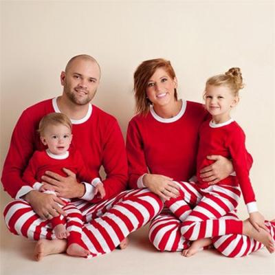 China Winter Two-Piece Pajamas Set Women Christmas Cotton Pajamas Parents Kids Baby QUICK DRY Pajamas for sale