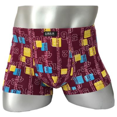 China OEM Adult Anti-Static Logo Nylon Men Boxer Briefs Age Shorts Colorful Mens Underwear Boxers for sale