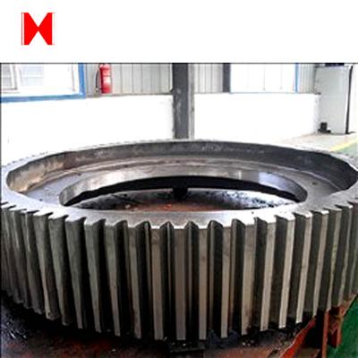 China Cement Kiln Cast Iron Large Diameter Rotary Ring Gear On Mill Grinding Machine for sale