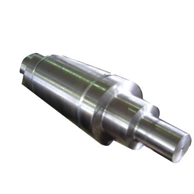 China C45 Shaft Center Shaft Heavy Industry Forged Roller Shaft For Ball Grinding Machine for sale