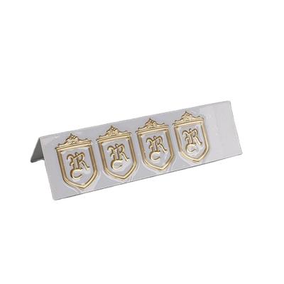 China Professional Customized Waterproof High-end Waterproof Metal Transfer Label Nickel Logo Sticker Label for sale