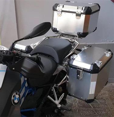 China Top Aluminum Tail Box Bike Box Motorcycle Side Luggage Motorcycle Saddlebag Case For BMW r1200gs for sale