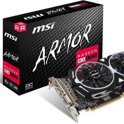 China AMD Classic Workstation MSI RADEON RX 580 ARMOR 8G OC 8GB GDDR5, 1366Hz, Polaris 20 XTX GPU Graphics Card for sale