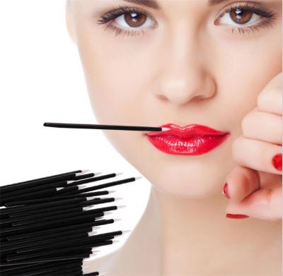 China Factory Price 50pcs/bag Disposable Cosmetic Brush Tip Disposable Eyeliner Brush for sale