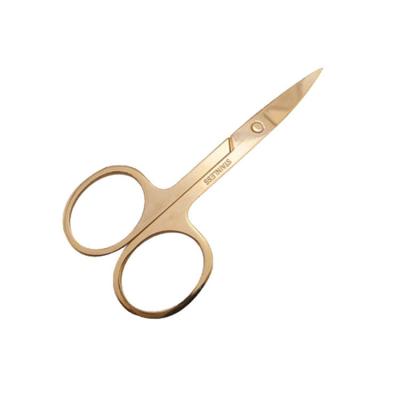 China Cheapest Hot Portable Stainless Steel Eyebrow Scissors Beauty Gold Stainless Steel Eyebrow Scissor Eyelash for sale