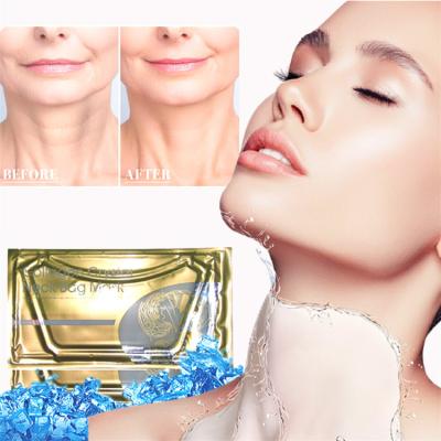 China Newest Anti-wrinkle 24K Around Neck Sheet Full Collagen Crystal Neck Mask for sale