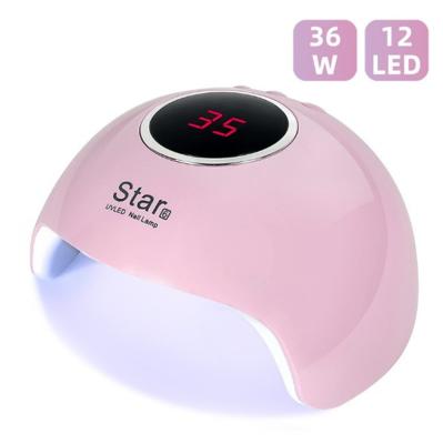 China Nail Art Beauty Star 6 Nail Dryer USB Nail UV Lamp for Manicure 12 LED 24W Auto Sensor 30s 60s 90s Nail Art Tools for sale