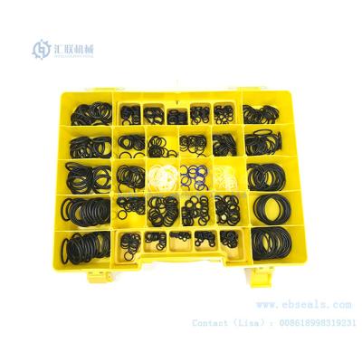 China Excavator O Ring Kit Box Customized Size Rubber Seals For Excavator for sale