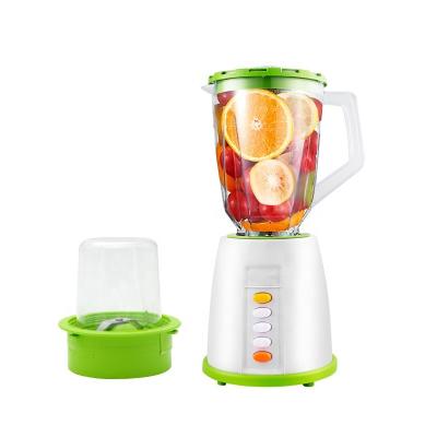 China Multifunctional Plastic Electric Blender 1.5L Fruit Blender 2 in 1 Smoothies Juicer Grinder Blender for sale