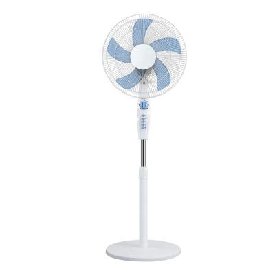 China Hotel Air Stand Fan 16 Inch Mechanical Pedestal Fan With 5pcs Blades 45W Standing Fan for sale