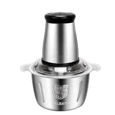 China 2L 3L Household Food Chopper Stainless Steel Electric Chopper Automatic Mincing Machine Food Processor for sale