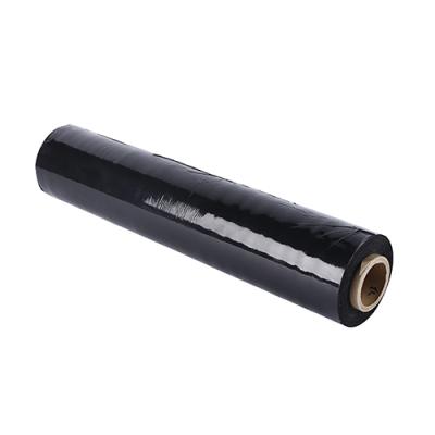 China 23 Micron Moisture Proof LDPE Chinese Black Melt Recyclable Stretch Film for sale