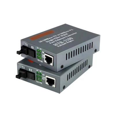 China China manufacturer single mode fiber optic to rj45 media converter 25Km Netlink HTB-3100AB converter media HTB-3100AB for sale