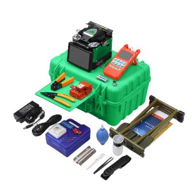 China COMPTYCO Fiber Optic Weld 5.0 Inch Automatic Green Fiber Optic Fusion Clamp A-80S Fusion Splicing Machine for sale