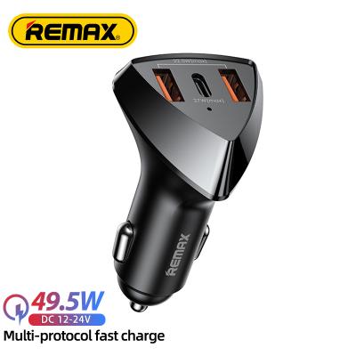 China Remax RCC323 49.5W 2Usb C Qc3.0 Phone Palladium Usb Car Adapter Fast Charging Fast Charging Mobile Charger for sale