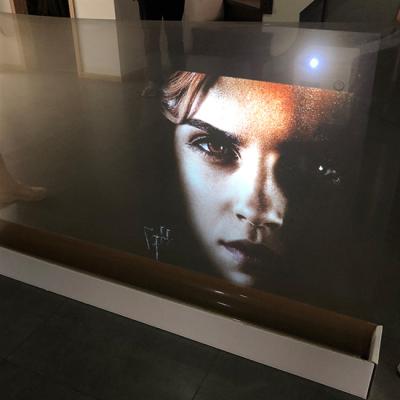 China 3D transparent projector holographic rear projection film for Shop Window Exhibitions Advertising Display for sale