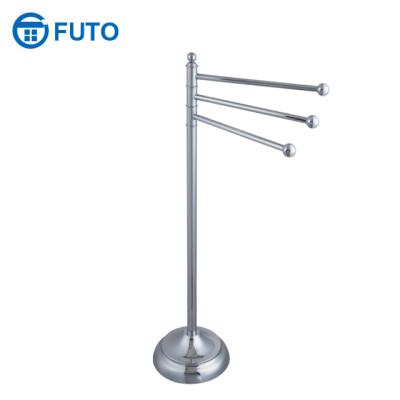 China Stainless Steel Bathroom Stainless Steel Free Standing Towel Rack With Heavy Bottom / Base for sale