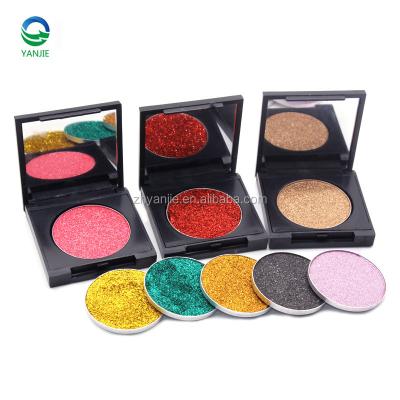 China Waterproof Private Label Make Up Cosmetics No Marks Wholesale Makeup Pressed Glitter Eyeshadow for sale