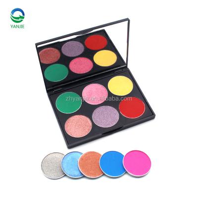 China High Quality Waterproof 6 Colors Private Label Makeup Eyeshadow Palette for sale