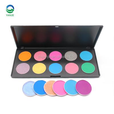 China 10 Color Waterproof Eyeshadow Palette With Private Label Custom Your Own Brand Eyeshadow for sale