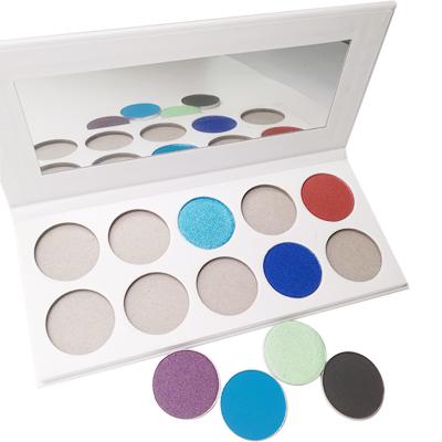 China High Quality Waterproof Pigment Private Label Eyeshadow 10 Color Eyeshadow Palette for sale