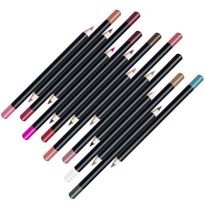 China Custom Best Selling Private Label Colorant Sunscreen Matte & Shimmer Logo Lip Liner Waterproof Long Lasting Pencil for sale